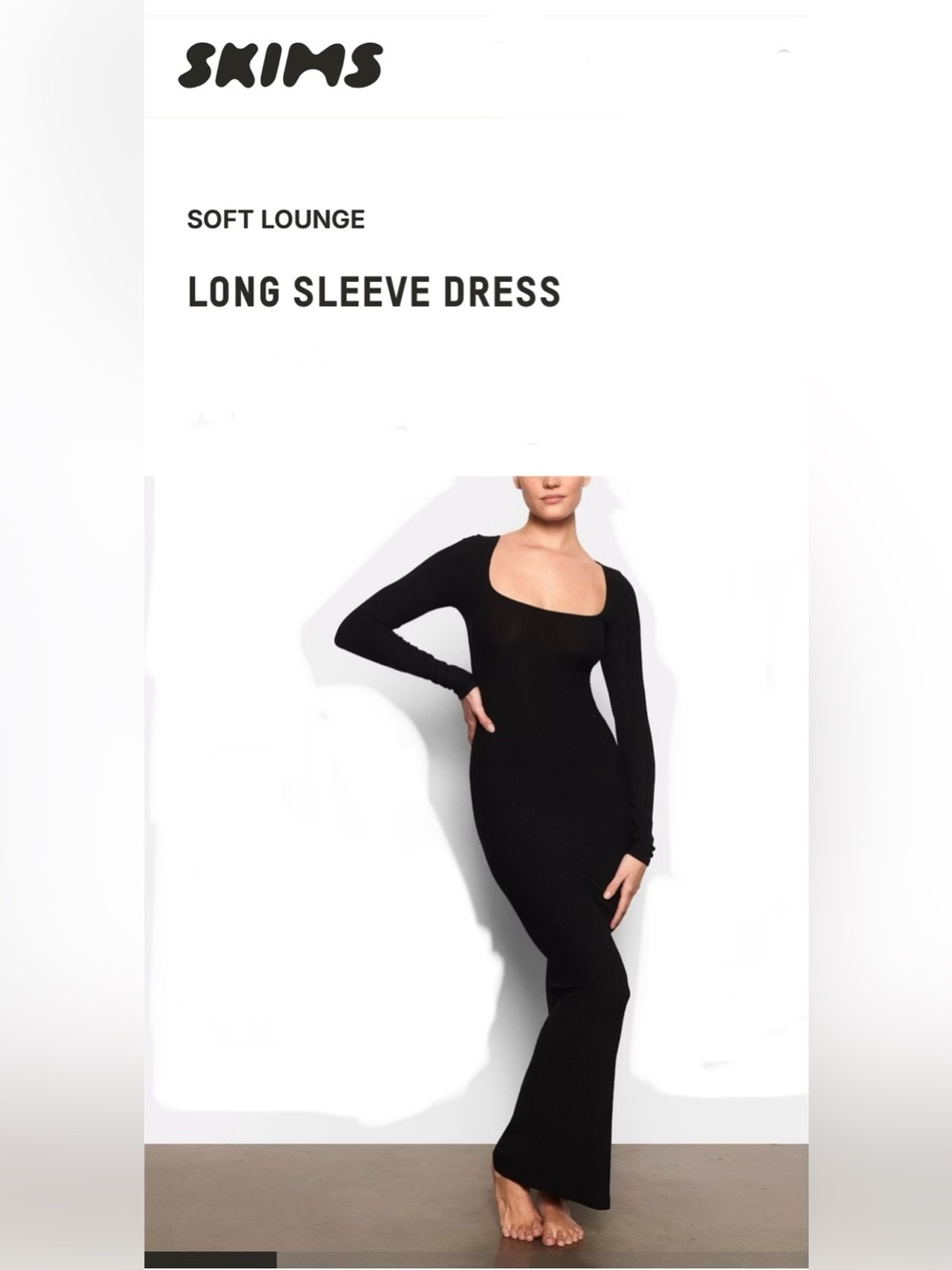 SKIMS- SOFT LOUNGE LONG DRESS